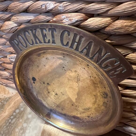 Brass Pocket Change Dish - Picture 2 of 6